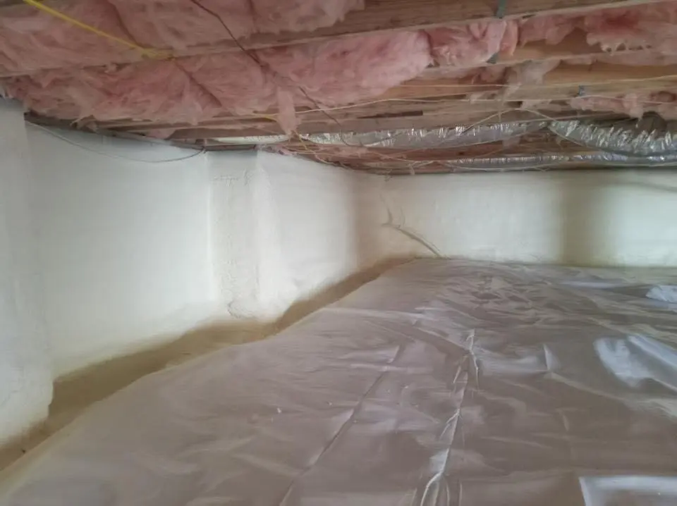 Crawl space encapsulation with closed-cell spray foam for Roof Maintenance in Whitehouse